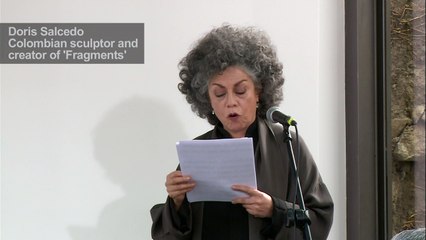 Colombia unveils peace monument with floor of melted rifles