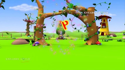 Parrot Rhymes | Alphabet Song 3d nursery rhymes for kids | P for parrot songs