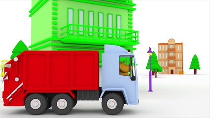 Learn colors with garbage truck and Dino the Dinosaur | Educational cartoon for children &