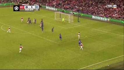 Lacazette goal in the 93rd minute vs Arsenal [1]-1 Chelsea