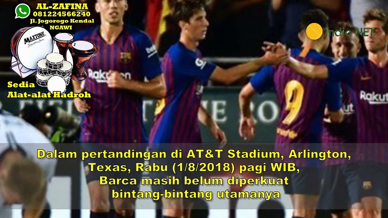 Hasil ICC 2018 -- AS ROMA VS BARCELONA 4 - 2 -- FULL HD