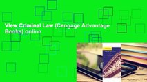 View Criminal Law (Cengage Advantage Books) online