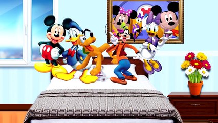 Mickey Mouse Clubhouse Five Little Monkeys Song for Toddlers Nursery Rhymes