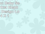 Estella Hand Knit Organic Cotton Baby Security Blanket Elephant Puppet Design Lovey  14 X