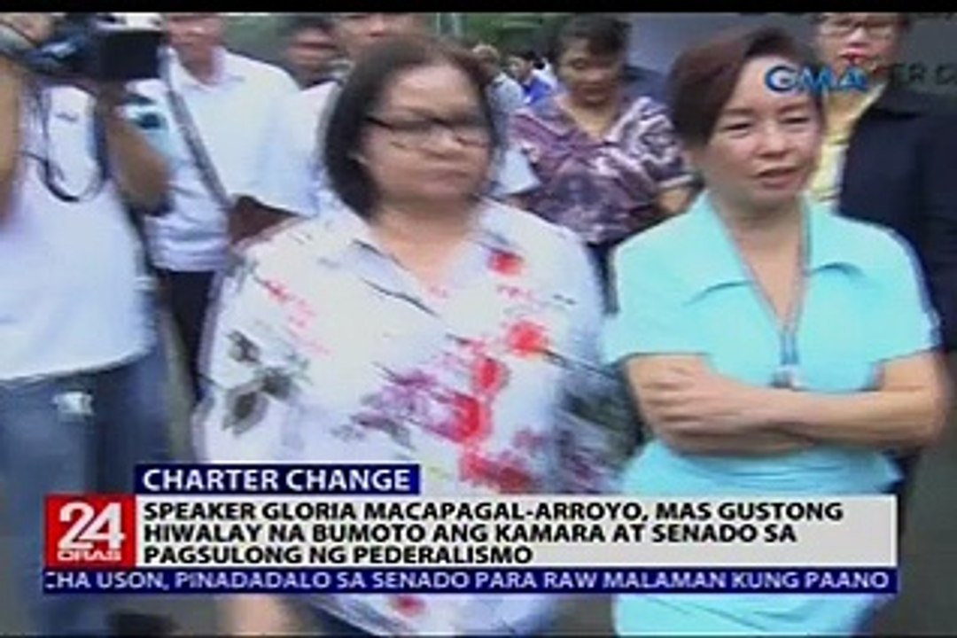 Speaker Arroyo, mas gustong hiwalay na bumoto ang Kamara at Senado sa Cha-cha