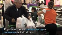 Días contados para las bolsas plásticas en Chile.»   | Video: AFP