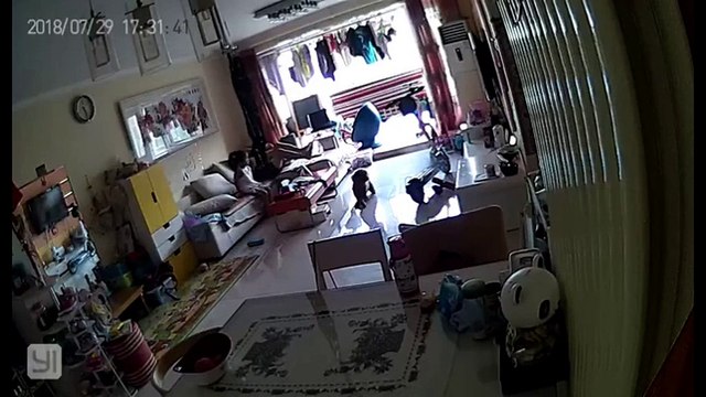 Dad, daughter and dog flee as electric scooter explodes in Beijing living room while charging