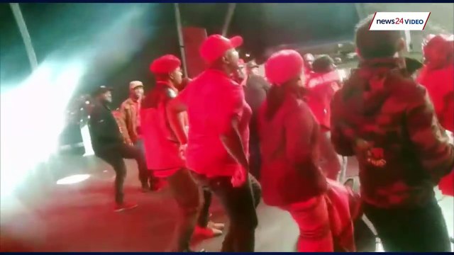 WATCH: Julius Malema appears to fire assault rifle during EFF after party rally