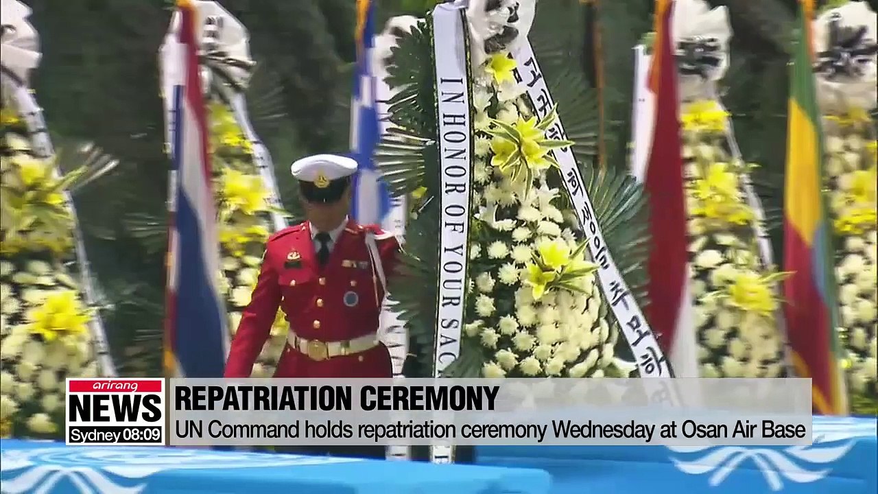 United Nations Command holds repatriation ceremony Wednesday