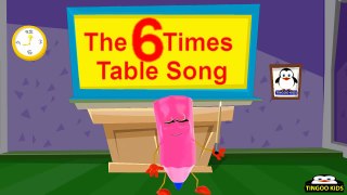 6 Times Table | kids songs & nursery rhymes in English with lyrics