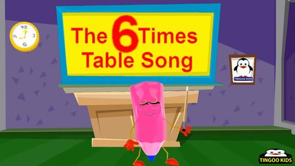 6 Times Table | kids songs & nursery rhymes in English with lyrics