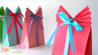 DIY crafts: Paper GIFT BAG (Easy) Innova Crafts