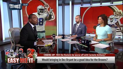 Nick and Cris react to Dez Bryant potentially signing with Browns | NFL | FIRST THINGS FIRST