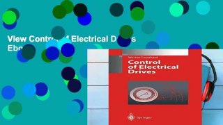 View Control of Electrical Drives Ebook