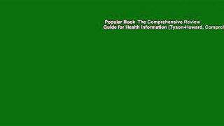 Popular Book  The Comprehensive Review Guide for Health Information (Tyson-Howard, Comprehensive
