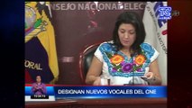 Designan nuevos vocales del CNE