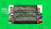 Readinging new Emerging Technologies in Distance Education (Issues in Distance Education) P-DF