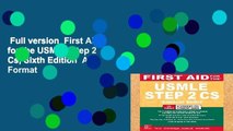 Full version  First Aid for the USMLE Step 2 Cs, Sixth Edition  Any Format