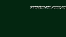 Unlimited acces Win32 Network Programming: Windows (R) 95 and Windows NT Network Programming Using