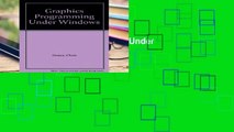 Trial Graphics Programming Under Windows Ebook