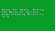 About For Books  Riding the Waves of Culture: Understanding Diversity in Global Business 3/E  Best