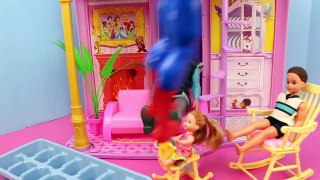 Frozen Anna Doll with Superhero Spiderman Open Play Doh Ice Cube with Frozen Kids by Disne