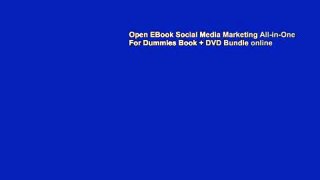 Open EBook Social Media Marketing All-in-One For Dummies Book + DVD Bundle online