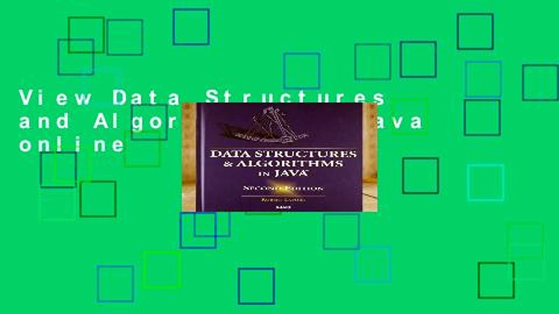 View Data Structures and Algorithms in Java online