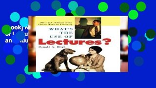 [book] New What s the Use of Lectures? (Jossey-Bass Higher and Adult Education (Paperback))