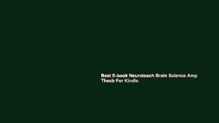 Best E-book Neuroteach Brain Science Amp Thecb For Kindle