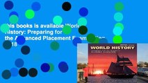 this books is available World History: Preparing for the Advanced Placement Examination, 2018