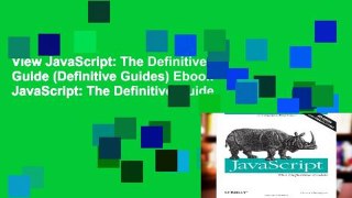 View JavaScript: The Definitive Guide (Definitive Guides) Ebook JavaScript: The Definitive Guide