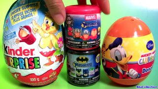 Giant Kinder Egg Surprise Mickey Mouse Clubhouse Donald Duck Marvel Avengers MASHEMS Justi