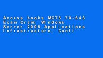 Access books MCTS 70-643 Exam Cram: Windows Server 2008 Applications Infrastructure, Configuring