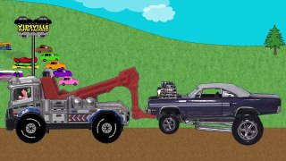 Tow Truck and Car Crusher Timmy Drives A Tow Truck & Giant Robot