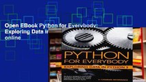 Open EBook Python for Everybody: Exploring Data in Python 3 online