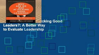 Trial New Releases  Why Are We Bad at Picking Good Leaders?: A Better Way to Evaluate Leadership