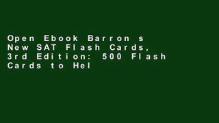 Open Ebook Barron s New SAT Flash Cards, 3rd Edition: 500 Flash Cards to Help You Achieve a Higher
