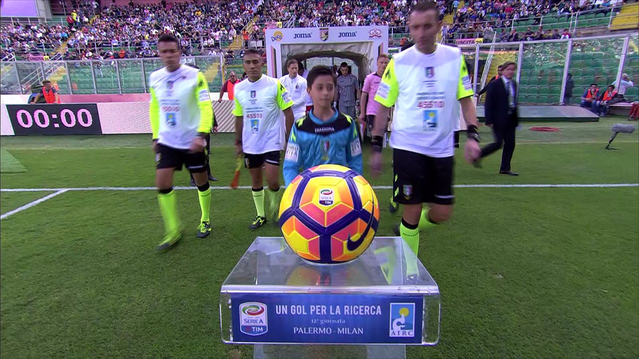 Highlights Palermo-AC Milan - Serie A 2016/2017
