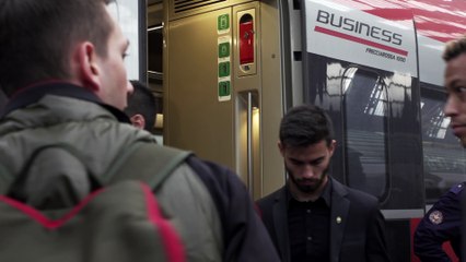 La partenza per Roma Milan