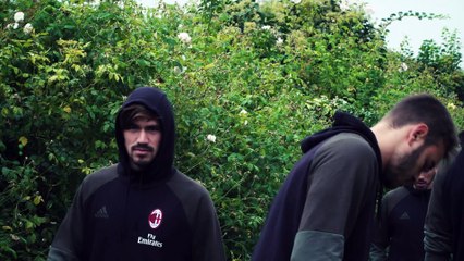 La mattinata del Milan a Verona