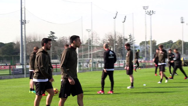 Il dietro le quinte dell'allenamento a Roma