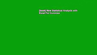 [book] New Statistical Analysis with Excel For Dummies