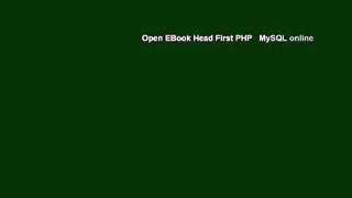 Open EBook Head First PHP   MySQL online