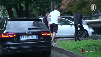 Le prime immagini di Borini a Milano