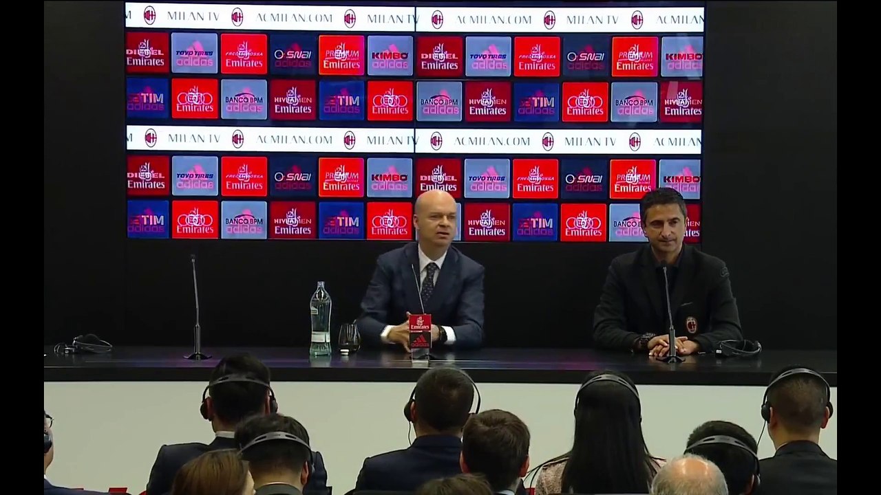 La conferenza stampa della nuova proprietà