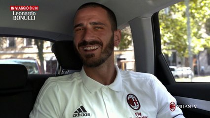 In macchina con Leonardo Bonucci