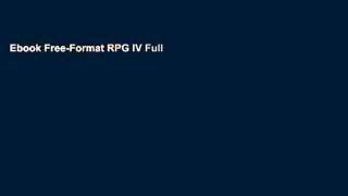 Ebook Free-Format RPG IV Full