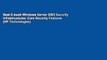 Best E-book Windows Server 2003 Security Infrastructures: Core Security Features (HP Technologies)