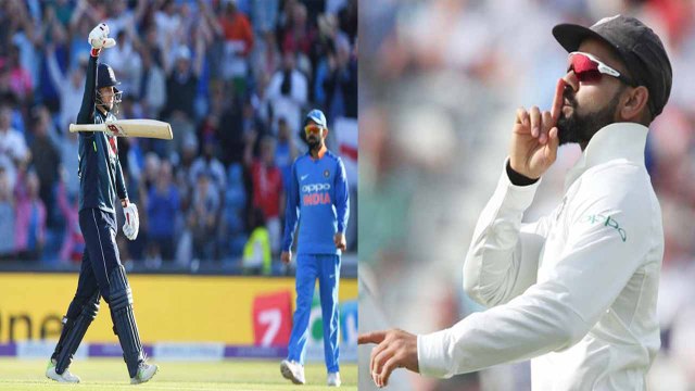 India vs England 1st Test: Virat Kohli takes REVENGE of Joe Root's Bat drop Celebration | वनइंडिया